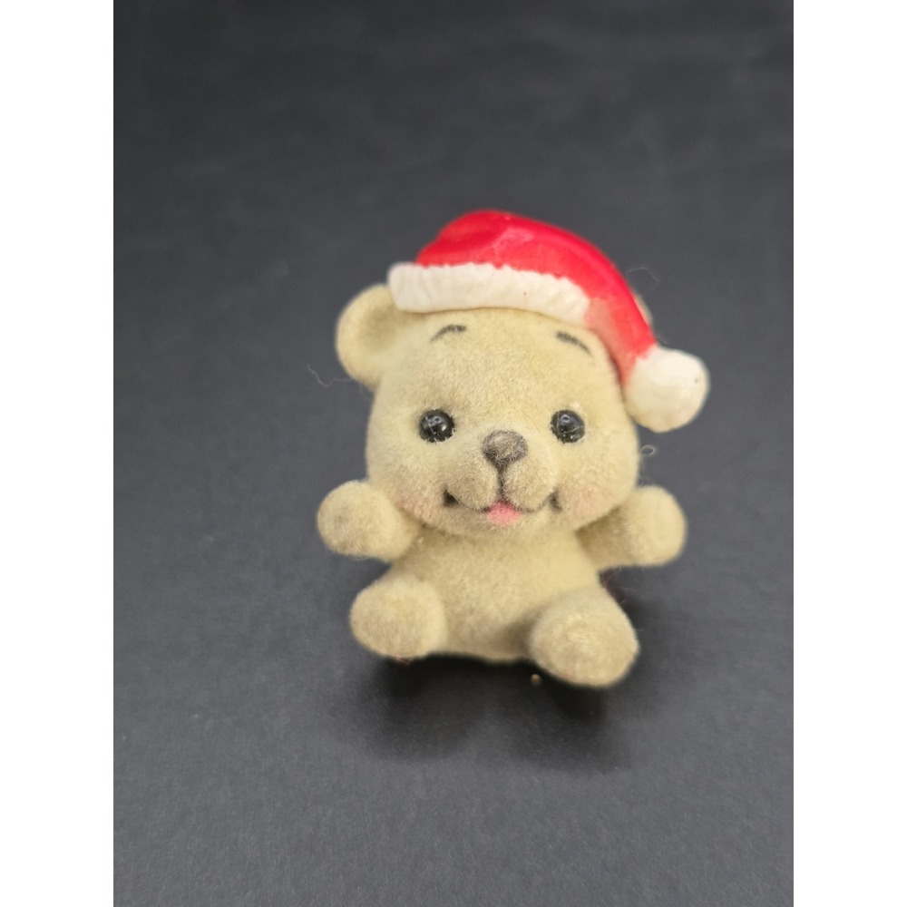 RUSS Christmas BROWN TEDDY ST. NICK‎ Santa PIN BACK HOLIDAY SHARP POINT Vintage
